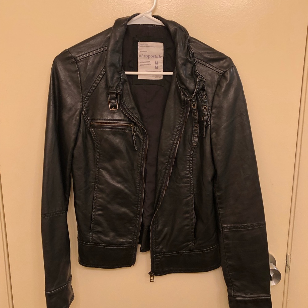 Aeropostale faux leather jacket